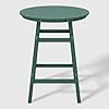 WestinTrends Malibu Outdoor 35 HDPE Round Patio Bar Height Table Dark Green