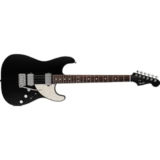 Fender Made in Japan Elemental Stratocaster HH RW Stone Black – Guitare Électrique - Les Beatles, Paul McCartney, John Lennon, RIngo Starr, George Harrison