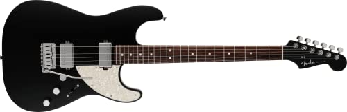Fender Made in Japan Elemental Stratocaster HH RW Stone Black – Guitare Électrique - Les Beatles, Paul McCartney, John Lennon, RIngo Starr, George Harrison Fender Made in Japan Elemental Stratocaster HH RW Stone Black - Guitare Électrique
