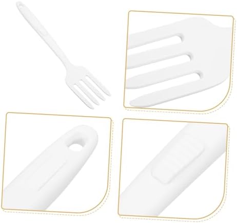 SHOWERORO 2pcs Heat Resistant Silicone Dinner Forks