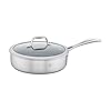 Zwilling spirit ceramic nonstick saute pan 3 qt 2 inch stainless steel  urban country home decor
