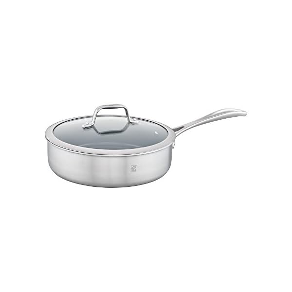 Zwilling spirit ceramic nonstick saute pan 3 qt 2 inch stainless steel  urban country home decor