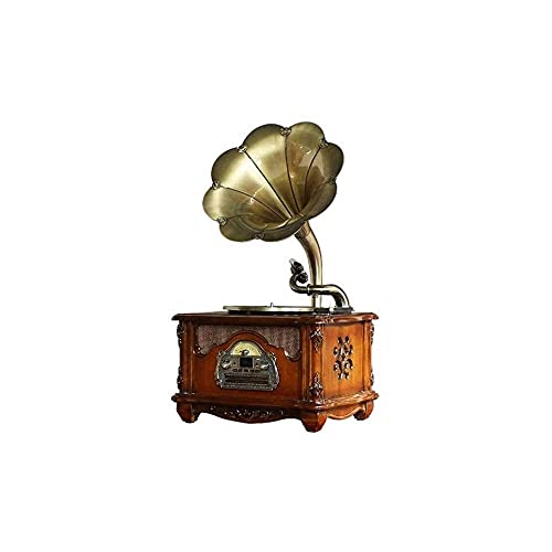 Gramophone, Bronze Vintage Classique Rétro Antique Phonographe Gramophone Tourne-Disque Vinyle Haut-parleurs Stéréo Décoration De La Maison Système De Contrôle - Les Beatles, Paul McCartney, John Lennon, RIngo Starr, George Harrison Gramophone, Bronze Vintage Classique Rétro Antique Phonographe Gramophone Tourne-Disque Vinyle Haut-parleurs Stéréo Décoration De La Maison Système De Contrôle