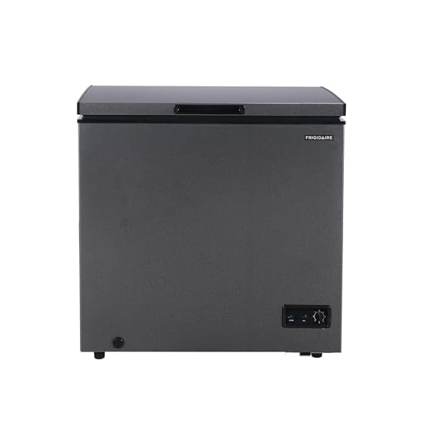 Frigidaire efrf70136com chest deep freezer 7 cu ft capacity granita rugged design adjustable thermostat removable vinyl coated wire basket easy defrost drain  urban country home decor