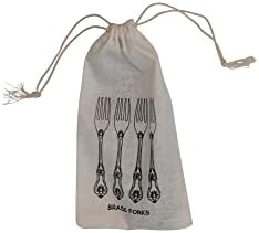 Creative Co-Op Embossed Brass Dinner Forks Set of 4