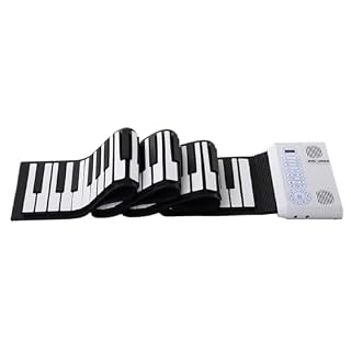 Clavier Électronique Piano Pliable 88 Touches Piano Portable Piano Électronique Intelligent À Suivi De Lecture Piano Électronique À Main(White) - Les Beatles, Paul McCartney, John Lennon, RIngo Starr, George Harrison