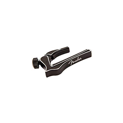 Fender Dragon Kapodaster für Akustik- und E-Gitarren, Für 6 Saiten, Schwarz