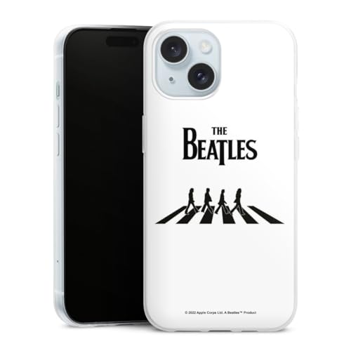 DeinDesign Coque Slim Compatible avec Apple iPhone 15 Coque Ultra Fine Coque en Silicone Ultra Fine The Beatles Abbey Road Musique - Les Beatles, Paul McCartney, John Lennon, RIngo Starr, George Harrison DeinDesign Coque Slim Compatible avec Apple iPhone 15 Coque Ultra Fine Coque en Silicone Ultra Fine The Beatles Abbey Road Musique