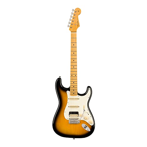 Fender JV Modified ’50s Stratocaster HSS MN 2-Color Sunburst – Guitare Électrique - Les Beatles, Paul McCartney, John Lennon, RIngo Starr, George Harrison Fender JV Modified '50s Stratocaster HSS MN 2-Color Sunburst - Guitare Électrique