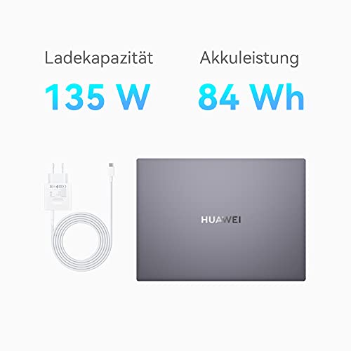 HUAWEI MateBook 16s 2023 | 16" 2.5 K True-Colour-Touchscreen | 13th Gen Intel Evo Platform Powered by Intel Core i9 | 16 GB RAM | 1 TB SSD | Windows 11 | Space Gray | TÜV Rheinland Low Blue Light – Bild 7