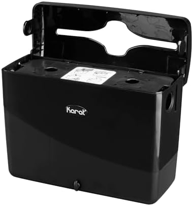 Karat Tall Fold Tabletop Napkin Dispenser Black Versatile Durable Commercial Use