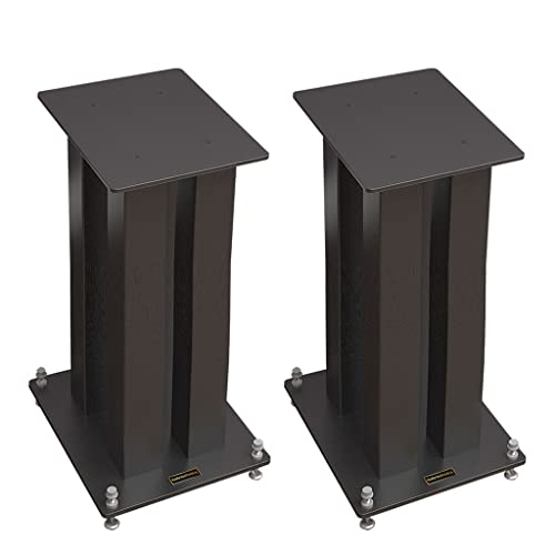 MIQXUAN Pieds d’Enceintes Paire de Supports d’enceintes pour bibliothèque au Sol, Support Audio avec Amortisseur (Couleur : Noir, Taille : 22 x 28 x 70 cm) - Les Beatles, Paul McCartney, John Lennon, RIngo Starr, George Harrison MIQXUAN Pieds d'Enceintes Paire de Supports d'enceintes pour bibliothèque au Sol, Support Audio avec Amortisseur (Couleur : Noir, Taille : 22 x 28 x 70 cm)