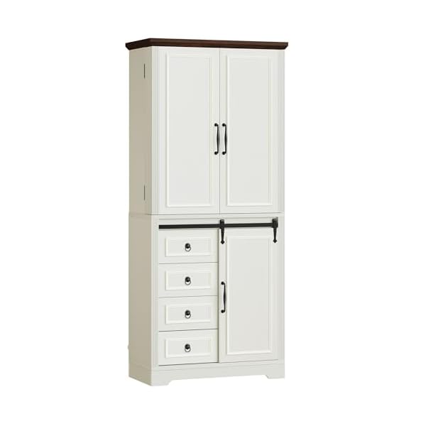   YITAHOME-71-Kitchen-Pantry-Tall-Farmhouse-Storage-Cabinet-with-Drawer-Organizer-Barn-Doors-and-Adjustable-Shelves-for-Kitchen-Dining-Room-Living-Room-Off-White