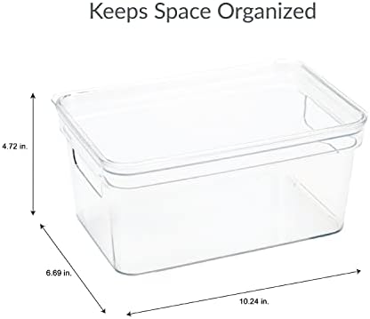 Simplify Small Lidded Storage Bin with Handles