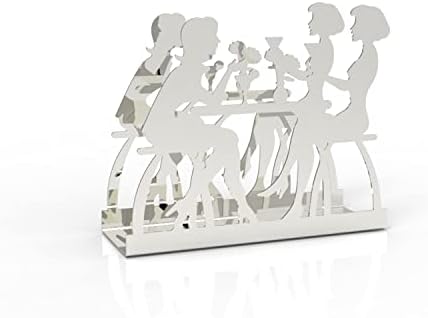 Solid Metal Napkin Holder Silver