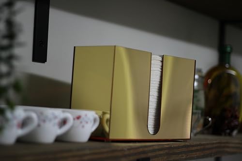 Doves On Clouds Gold Trifold Napkin Dispenser