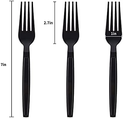 Sturdy and Comfortable 7-Inch Plastic Forks for Disposable Use