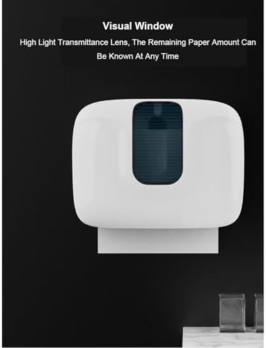 Space-Saving Wall-Mounted Commercial Towel Dispenser with Curved Output