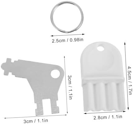 Homoyoyo 2 Sets Toilet Paper Dispenser Key Replacement