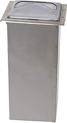 San Jamar H2003 Stainless Steel Faceplate Napkin Dispenser Hidden Counter Space-Saving Durable