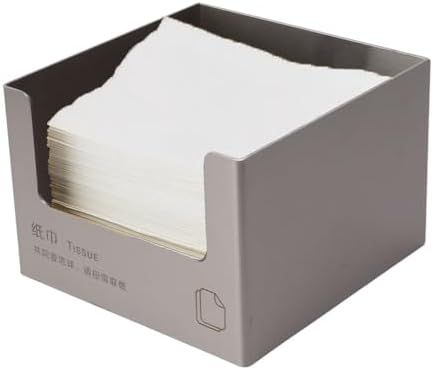 Modern Stainless Steel Square Napkin Holder for Kitchen Bathroom