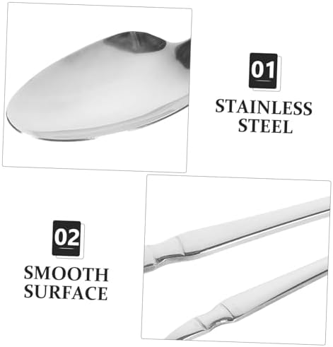Cabilock Elegant Stainless Steel Dinnerware Set 5-Piece Flatware Heat Resistant