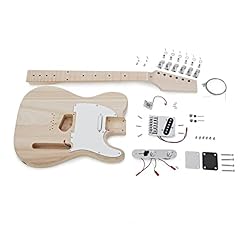 Kit de bricolage de guitare électrique tout-en-un avec corps en frêne de style Telecaster - Les Beatles, Paul McCartney, John Lennon, RIngo Starr, George Harrison
