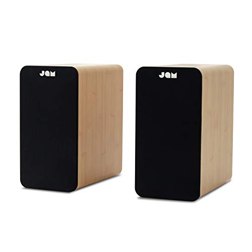 JAM Enceintes Bibliothèque Bluetooth – Compacte, Alimentée par Batterie, Entrée Aux, Enceintes Platine Sans Fil, Haut-parleurs 4 PO, Amplificateurs Hte Définition, Basses, Meilleure Acoustique – Bois - Les Beatles, Paul McCartney, John Lennon, RIngo Starr, George Harrison JAM Enceintes Bibliothèque Bluetooth – Compacte, Alimentée par Batterie, Entrée Aux, Enceintes Platine Sans Fil, Haut-parleurs 4 PO, Amplificateurs Hte Définition, Basses, Meilleure Acoustique – Bois