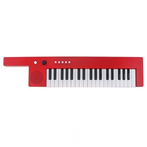 TSTS Clavier électronique Piano Mini 37 Touches Guitare Forme Orgue Clavier Piano avec Sangle Microphone Cadeau Musical(Red) - Les Beatles, Paul McCartney, John Lennon, RIngo Starr, George Harrison TSTS Clavier électronique Piano Mini 37 Touches Guitare Forme Orgue Clavier Piano avec Sangle Microphone Cadeau Musical(Red)