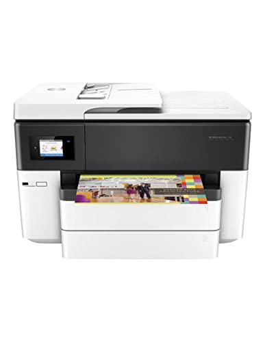 HP OfficeJet Pro 7740 A3-Multifunktionsdrucker (DIN A3, Drucker, Scanner, Kopierer, Fax, WLAN, Duplex, HP ePrint, Apple Airprint, USB, 4800 x 1200 dpi), 500 Blatt Papierfach, Schwarz / Weiß – Bild 4