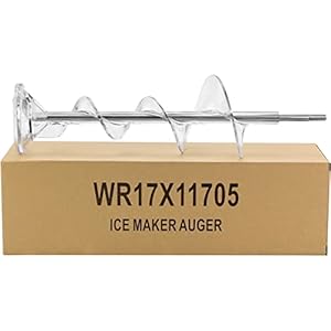   WR17X11705-Ice-Maker-Auger-Fit-for-G-E-Hot-Point-Refrigerator-by-AMI-PARTS-Refrigerator-Freezer-Ice-Bucket-Replaces-WR17X11939-1042091-AP3849786-PS1018130-AP3672963-PS964350