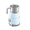 SMEG MFF01PBEU Milk Frother Aluminium Blue Aluminum Black