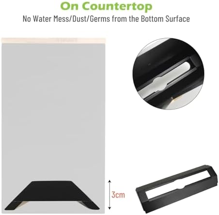 Cozee Bay Bamboo Paper Towel Dispenser with Lid