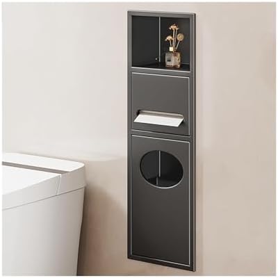 Recessed Stainless Steel Hand Towel Dispenser with Trash Can