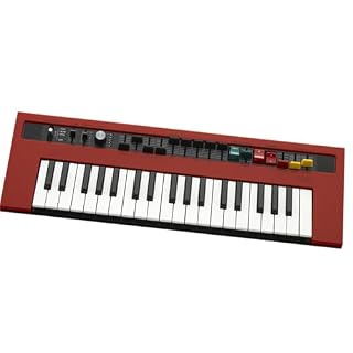 Instrument De Piano De Musique Électronique Mini Clavier Synthétiseur Portable 37 Touches Clavier Électronique Professionnel pour Adultes(Red) - Les Beatles, Paul McCartney, John Lennon, RIngo Starr, George Harrison