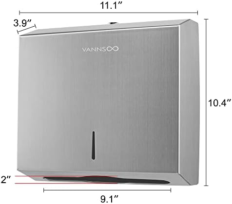 VANNSOO Commercial Paper Towel Dispenser Wall Mount