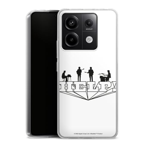 DeinDesign Coque en Silicone Compatible avec Xiaomi Redmi Note 13 Pro 5G Etui Silicone Coque Souple The Beatles Help! Rock ‘n’ Roll - Les Beatles, Paul McCartney, John Lennon, RIngo Starr, George Harrison DeinDesign Coque en Silicone Compatible avec Xiaomi Redmi Note 13 Pro 5G Etui Silicone Coque Souple The Beatles Help! Rock 'n' Roll