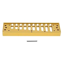 Peigne Harmonica, Peigne Harmonica en Métal Pièce de Peigne Harpe Blues 10 trous Compatible avec l’accessoire Harmonica en alliage d’aluminium SP20(Or) Accessoires pour - Les Beatles, Paul McCartney, John Lennon, RIngo Starr, George Harrison