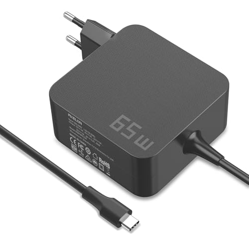 65W USB C Laptop Netzteil Ladegerät für Lenovo Thinkpad Yoga, Asus ZenBook Vivobook, Dell Inspiron Latitude, Acer Swift Chromebook, HP EliteBook ProBook, Huawei Matebook 20V 3,25A Type C Ladekabel