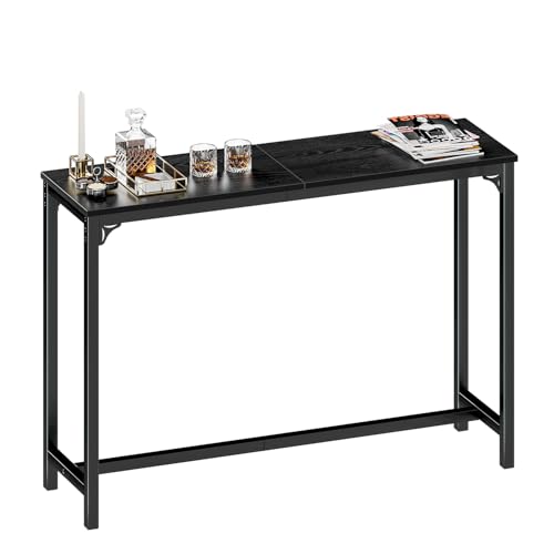 Bar Table 55 Bar Height Pub Table Height Bar Table Coffee Table Rectangular High Top Kitchen Dining Counter Height Tables with Sturdy Metal Frame Easy to Clean Top Black