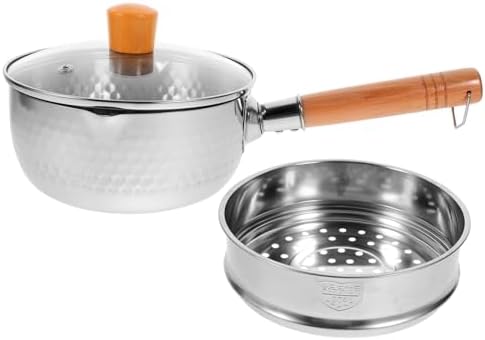 Gleavi Milk Pan with Steamer Bracket Set