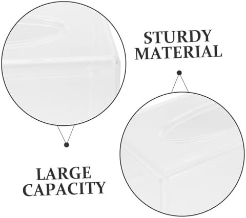 Homoyoyo Acrylic Tissue Box Lid Holder Compact Napkin Dispenser with Modern Design