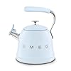 SMEG Retro Stovetop Whistling Kettle–24Q Pastel Blue