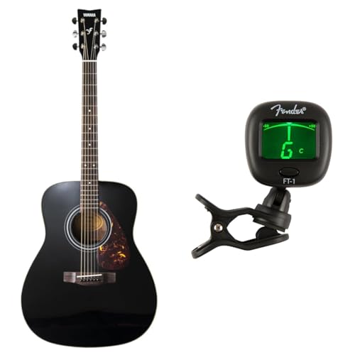 Yamaha F370 Guitare Acoustique Folk Black – Guitare d’étude 4/4 – Pour adultes, débutants et avancés & Fender FT-1 Pro Accordeur à Pince, Pour Guitares Electrique, Acoustiques & Basses, Noir - Les Beatles, Paul McCartney, John Lennon, RIngo Starr, George Harrison Yamaha F370 Guitare Acoustique Folk Black – Guitare d'étude 4/4 – Pour adultes, débutants et avancés & Fender FT-1 Pro Accordeur à Pince, Pour Guitares Electrique, Acoustiques & Basses, Noir