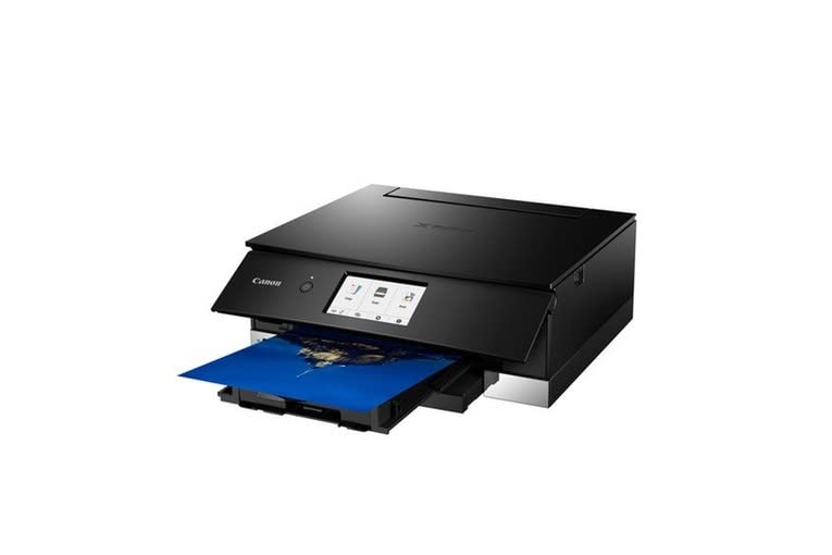Canon PIXMA TS8350a Drucker Farbtintenstrahl Multifunktionsgerät DIN A4 (Drucken, Scannen, Kopieren, 4.800 x 1.200 dpi, 6 separate Tinten, USB, WLAN, Duplexdruck, 2 Papierzuführungen), schwarz – Bild 5