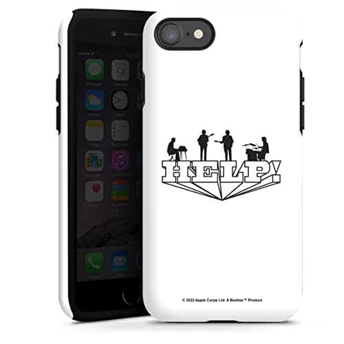 DeinDesign Coque Compatible avec Apple iPhone 7 Coque renforcée Coque Antichoc The Beatles Help! Rock ‘n’ Roll - Les Beatles, Paul McCartney, John Lennon, RIngo Starr, George Harrison DeinDesign Coque Compatible avec Apple iPhone 7 Coque renforcée Coque Antichoc The Beatles Help! Rock 'n' Roll