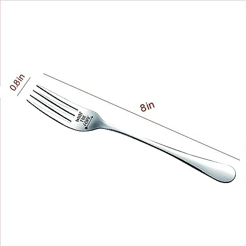 Funny Engraved Stainless Steel Dinner Fork with Gift Box 1
