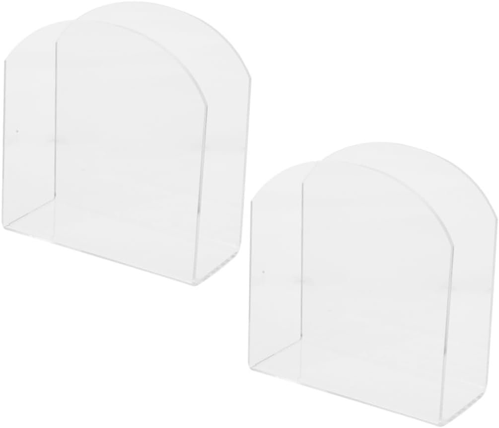 Sturdy 2-Piece Plastic Vertical Napkin Dispenser Kitchen Bar Use