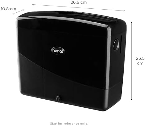 Karat Tall Fold Tabletop Napkin Dispenser Black Versatile Durable Commercial Use