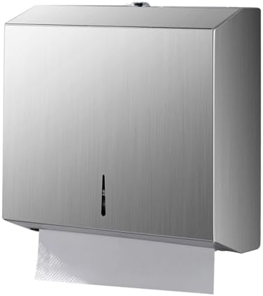 Space-Saving Stainless Steel Wall-Mount Towel Dispenser